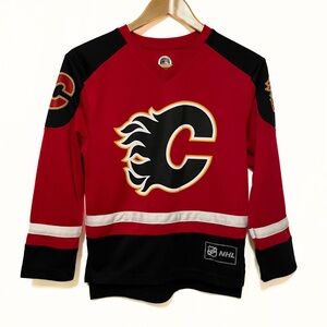 Calgary Flames Boys Jersey NHL Youth Small